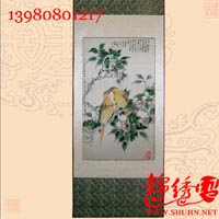 制作蜀锦  蜀锦麻雀花