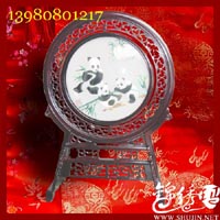 成都蜀绣方法，九寨沟熊猫