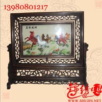 蜀绣升官用的马到成功精品